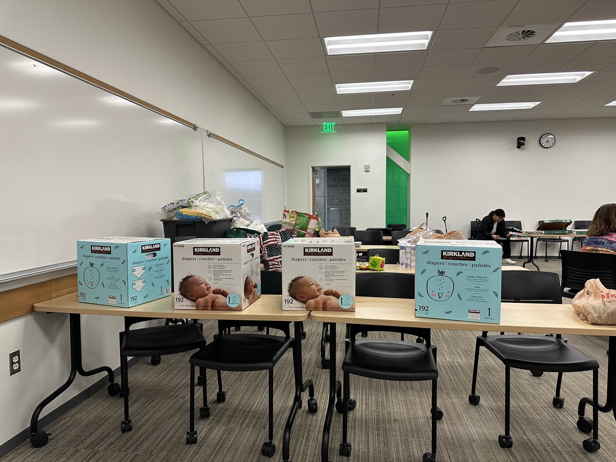 UtahIMF's tweet image. The UIMF held a Spring Social on January 27, 2025, inviting UVU students to learn more about the club, what we do, and how we play an active role in our local community. We participated in putting together baby kits for Tabitha’s Way with Cherise and Kathy from the Rotary Club.