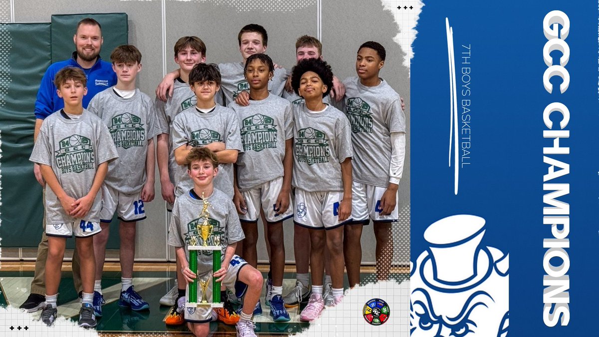 GCC Champions! 🏆🏀 7th Boys Basketball