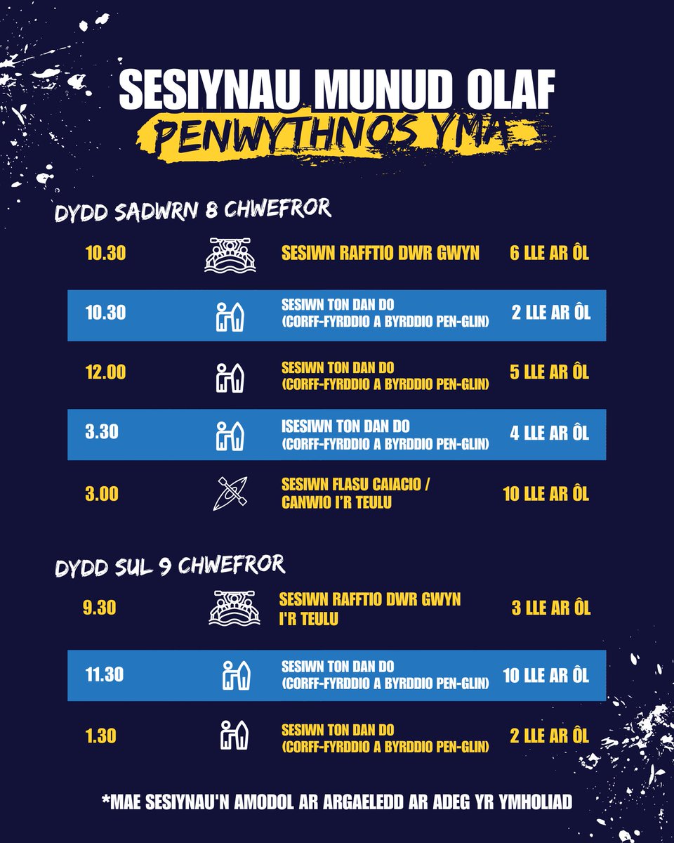 Last minute weekend sessions available – book now: ciww.com
Mae sesiynau penwythnos munud olaf ar gael – cadwch le nawr
#ciww #weekendsessions #cardiff #allweatheractivities #thingstodoincardiff #familyfun #weekendactivities