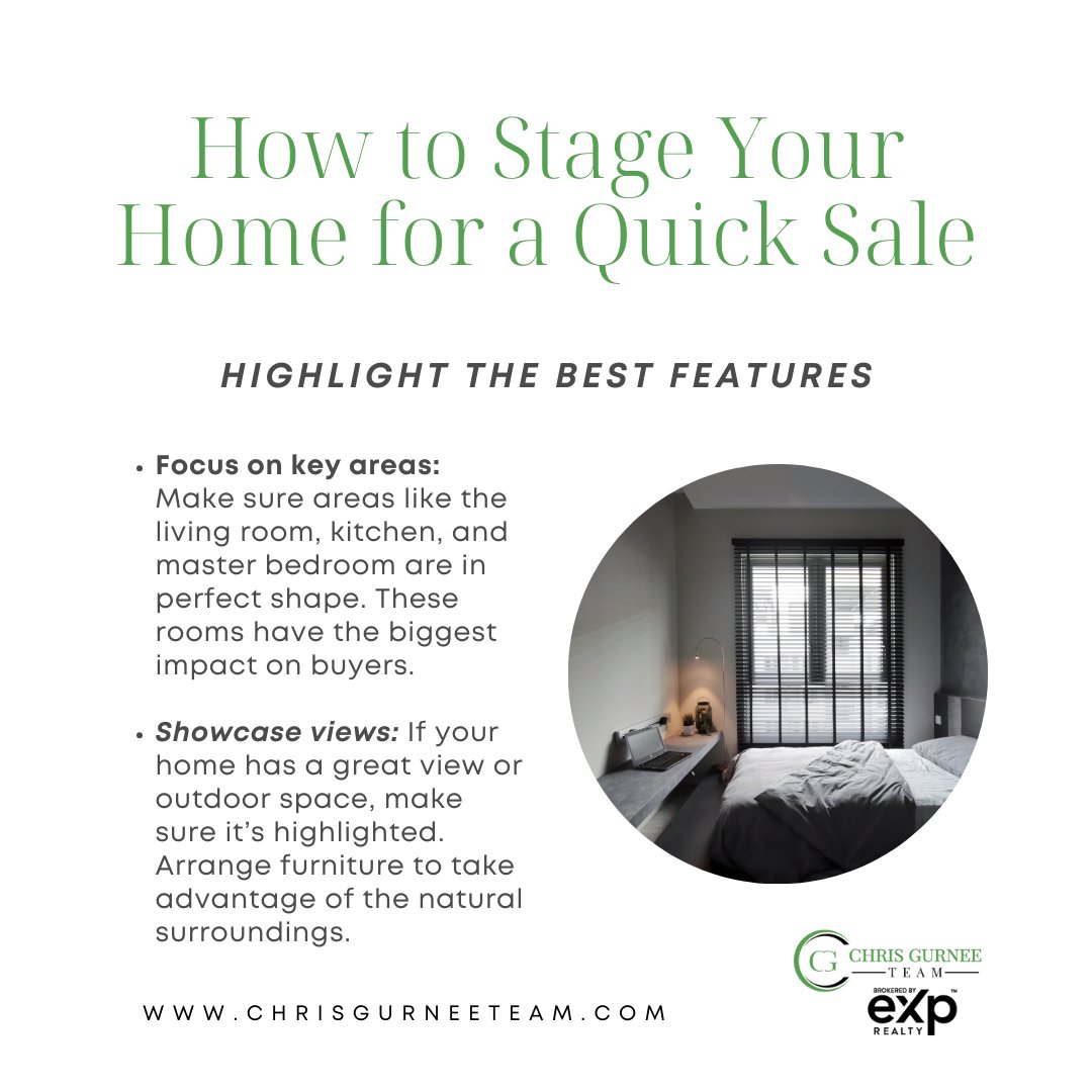 chrisgurnee112's tweet photo. ✨ Want to sell your home faster? Focus on what matters most! ✨
Highlight the key areas like your living room, kitchen, and master bedroom to make a lasting impression on buyers. 🛋️🍳🛏️ If you’ve got amazing views or outdoor space, show them off! https://t.co/TibNZsvQsM