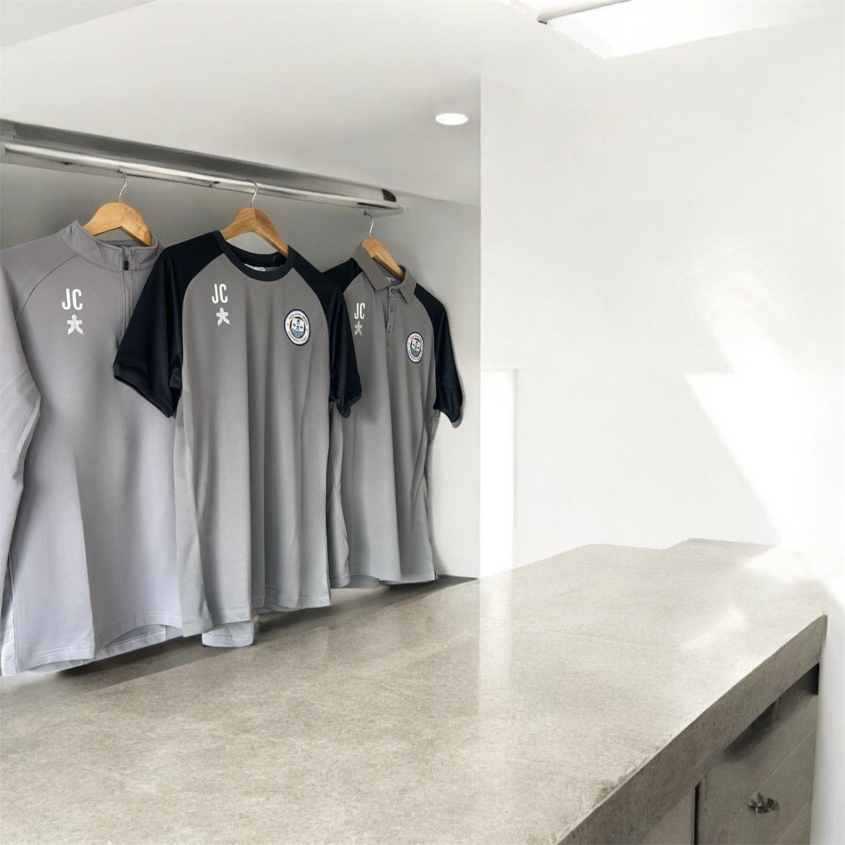 Team wear on and off the field.