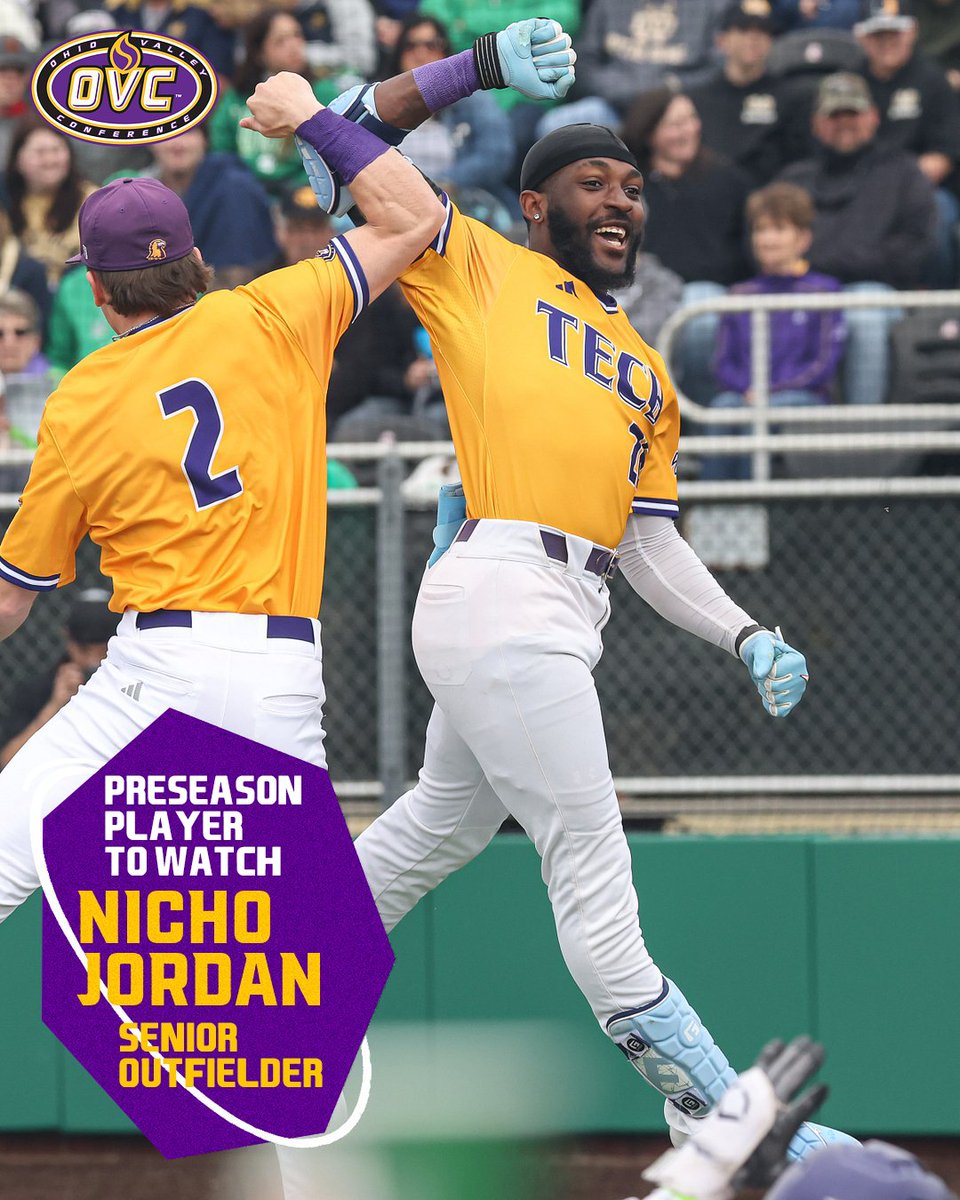 Golden Eagles selected third, Jordan named Player to Watch in OVC's preseason baseball release

📰 tinyurl.com/6n58n72v

#WingsUp #OVCit