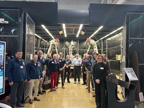 iacmihq's tweet image. IACMI is hosting National Defense University (NDU) students today and tomorrow for hands-on learning in advanced composites manufacturing! Thank you NDU for exploring how composites are shaping defense innovation and joining our community of innovators.

#IACMI #AdvancedMfg
