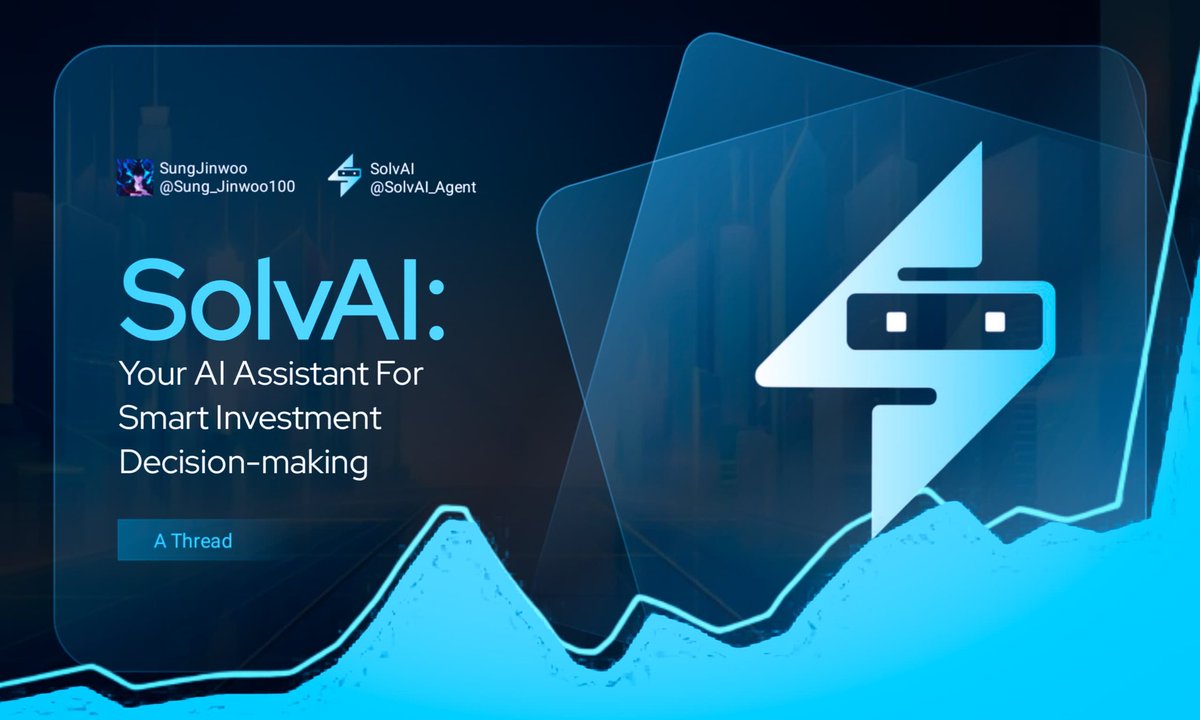 I was once in your shoes, making the worst investment decisions, and finding it difficult to locate new opportunities.

Not until I came across @SolvAI_Agent, I now have access to the best yield farming opportunities, ICOs, and airdrop opportunities.

🪡🧵 || $SOLVAI || #SolvAI