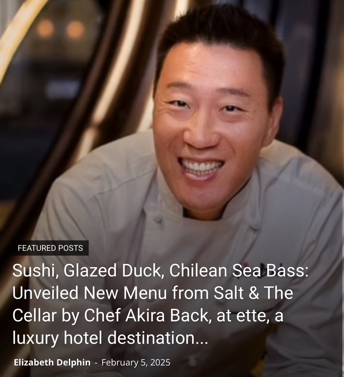 DailyOvation's tweet image. Sushi, Glazed Duck, Chilean Sea Bass 
😍 🍣 🐠 
 @saltandthecellar  new menu @chefakiraback @ettehotel near Walt Disney World Resort 

full article DailyOvation.com  

#michelinguide #michelinrestaurant #michelinchef #chefakiraback #waltdisneyworld #finedining #cheflife