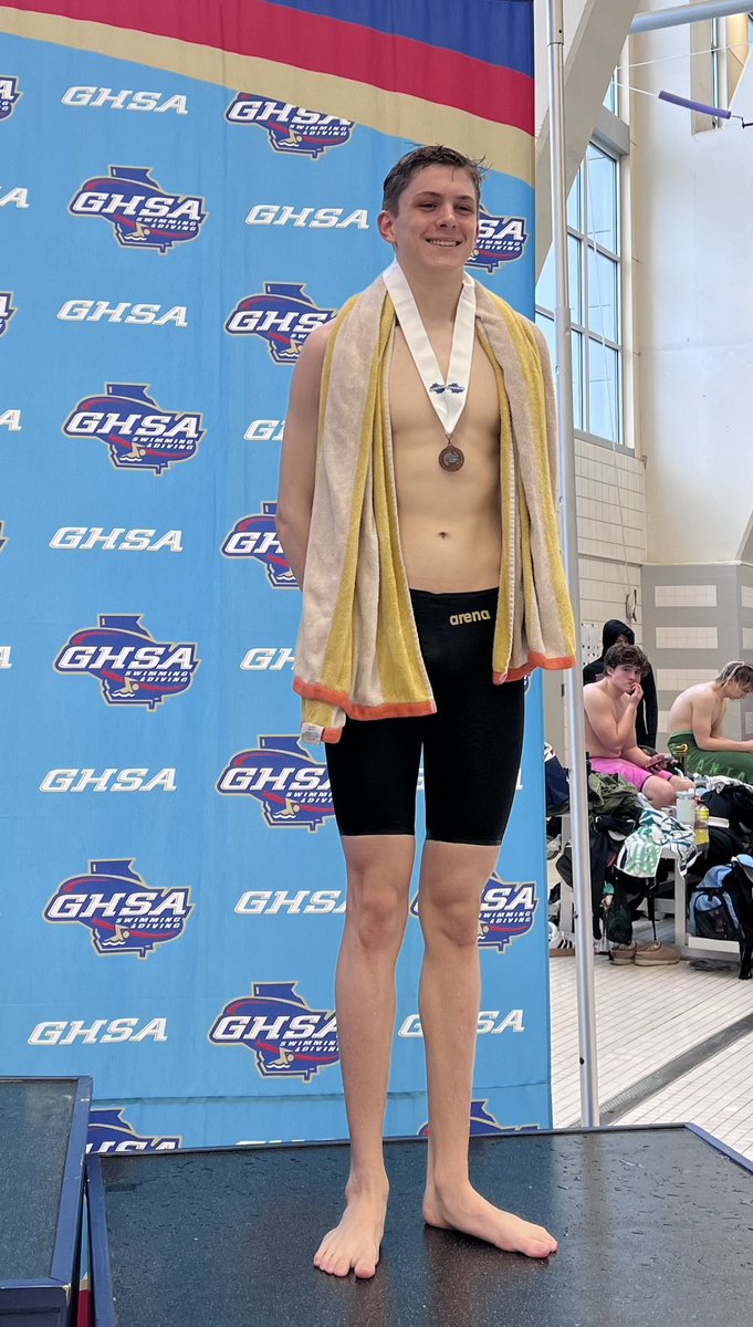 Congrats to sophomore Joseph Rhine 🥉in the <a href="/OfficialGHSA/">GHSA</a> 200 IM 4A State Chanpionship #titantide #titanpride