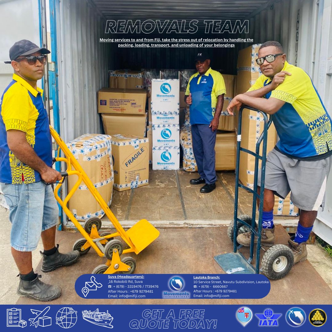 MovementsInt's tweet photo. Another shipment packed &amp; ready! 🚢 Movements International Fiji: Your one-stop logistics solution for removals to/from Fiji. 

#MovementsInternationalFiji #Fiji #FreightForwardingToAndFromFiji #QualityIsEverythingWeExcecute  #IATA #AirCargoGroup #RemovalsTeam #SeaFreight https://t.co/n1QOEoVWAp