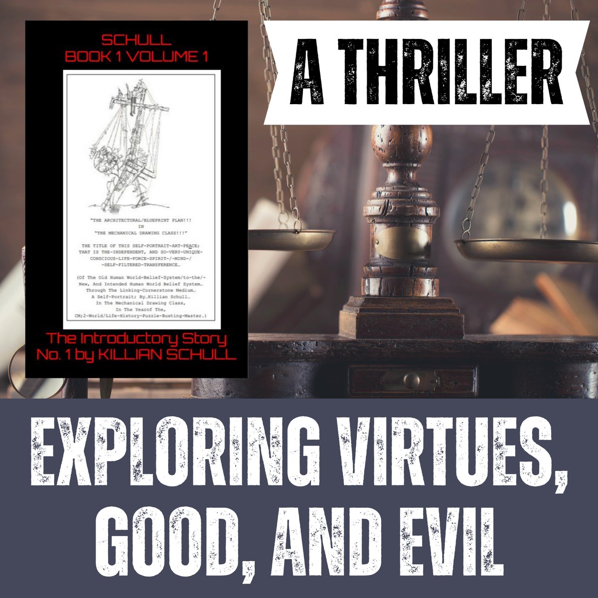 TwBookClub's tweet photo. What if a man's thoughts and ideas were so powerful that they could be willed into enemies minds?

Read "SCHULL; BOOK 1; VOLUME 1; THE INTRODUCTION STORY NO. 1" by Killian Schull:

https://t.co/Bird7ryIXu

Follow @KillianSchull 

#GoodVsEvil #ThrillerBooks #LiteraryEvolution https://t.co/E2IXzXYdrw