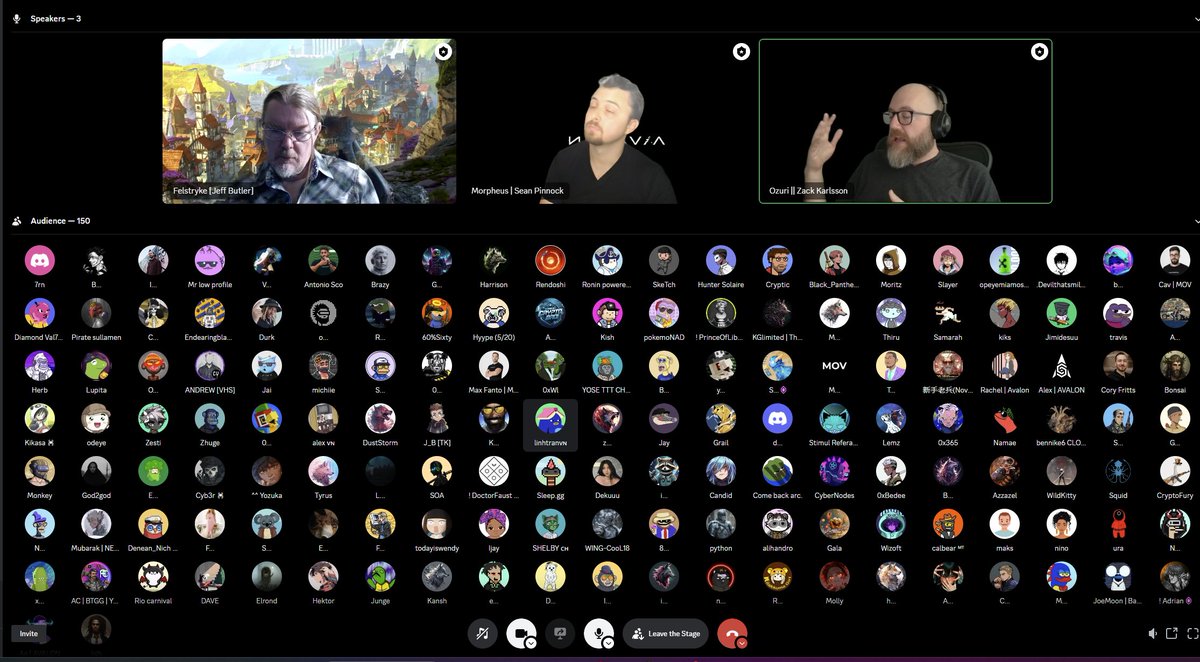 150 attendees to our first ever Discord town hall!

LFG

Let's fucking go!