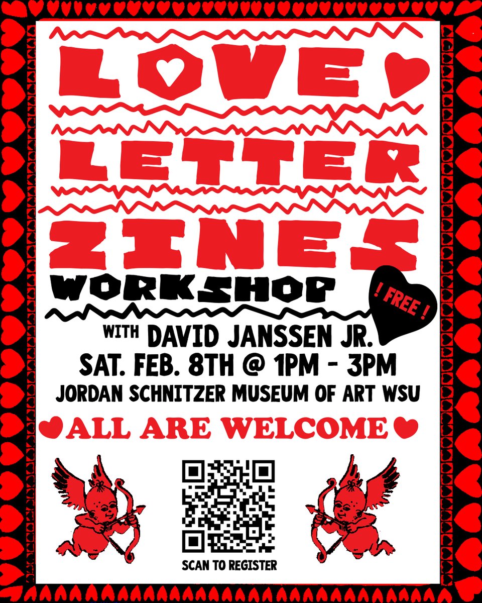 WSUArtMuseum's tweet image. Saturday, 2/8, WSU Scholarly Assistant Professor is offering a zine-making workshop in the galleries from 1–3pm. The workshop registration is full, but you can still add yourself to the waitlist: linktr.ee/jsmawsu  #WSUPullman #YourCollection  @wsuartdepartment