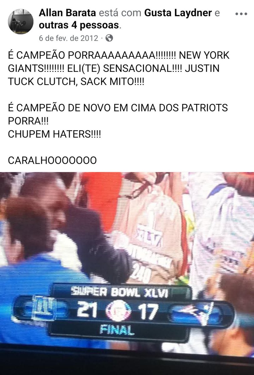 gustalaydner's tweet photo. Apareceu nas lembranças do Facebook essa postagem do @Allanghieri , fui ler os comentários e me peguei rindo muito do @1conoclasta mandando um GO VICK kkkkkkkkk https://t.co/nhTQwCA9vQ
