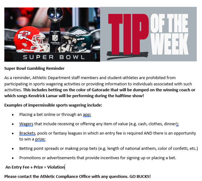 Like we weren't going to post a gambling reminder!! 🤣🙃