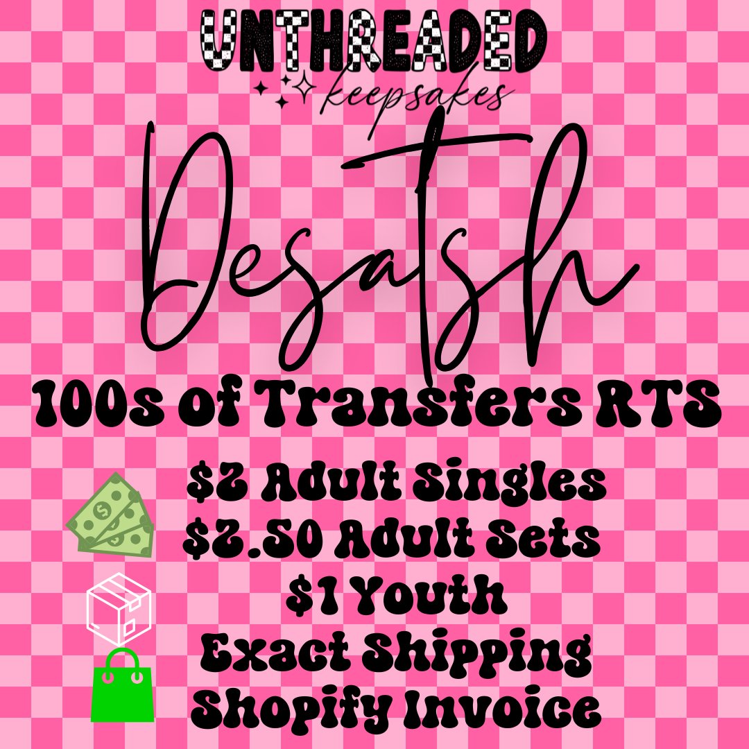 Unthreadedkeeps's tweet image. Destash Group for DTF Prints and Overstock ✨
facebook.com/groups/unthrea…
