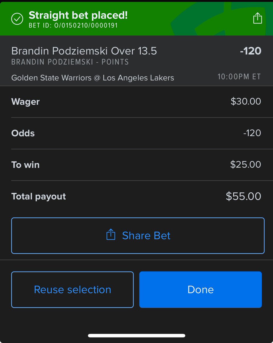 NicksProvenPixx's tweet photo. Free pick 2/6

Overall Record: 24-12-1

Last Pick: Victor Wembanyama O 23.5 Pts ✅

Super sweaty pick, and a brutal ending for those who took 24.5 as he intentionally missed the last free throw. Crazy game.

Today’s Event: Golden State Warriors at Los Angeles Lakers

Brandin Podziemski O 13.5 Points (-120)

- The warriors have 3 serviceable guards playing tonight; Steph, Hield, and Podz. Podz played 40 minutes last game with the same lineup, and had 29 points on 18 shots. 
- This line is straight up disrespectful, as Podz has cleared this in 3 of his last 6 even without the lack of players on the warriors.
- Podz had 17 against the lakers a week ago