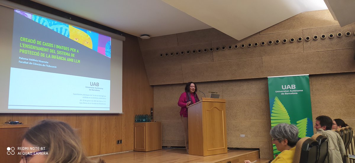 Paloma Valdivia-Vizarreta (@hurukuta) on Twitter photo 🔍 El Simposio de experiencias prácticas en IA en la <a href="/UABBarcelona/">Universitat Autònoma de Barcelona</a> abrió debates sobre ética y sostenibilidad, usos, retos y el impacto de la IA, en su aplicación.
📚 Compartí cómo mis estudiantes la usan para crear estudios de caso realistas.
👏 <a href="/scasillasv/">Sònia Casillas</a> <a href="/uabbiociencies/">Facultat de Biociències UAB</a> 🔍 El Simposio de experiencias prácticas en IA en la <a href="/UABBarcelona/">Universitat Autònoma de Barcelona</a> abrió debates sobre ética y sostenibilidad, usos, retos y el impacto de la IA, en su aplicación.
📚 Compartí cómo mis estudiantes la usan para crear estudios de caso realistas.
👏 <a href="/scasillasv/">Sònia Casillas</a> <a href="/uabbiociencies/">Facultat de Biociències UAB</a>
