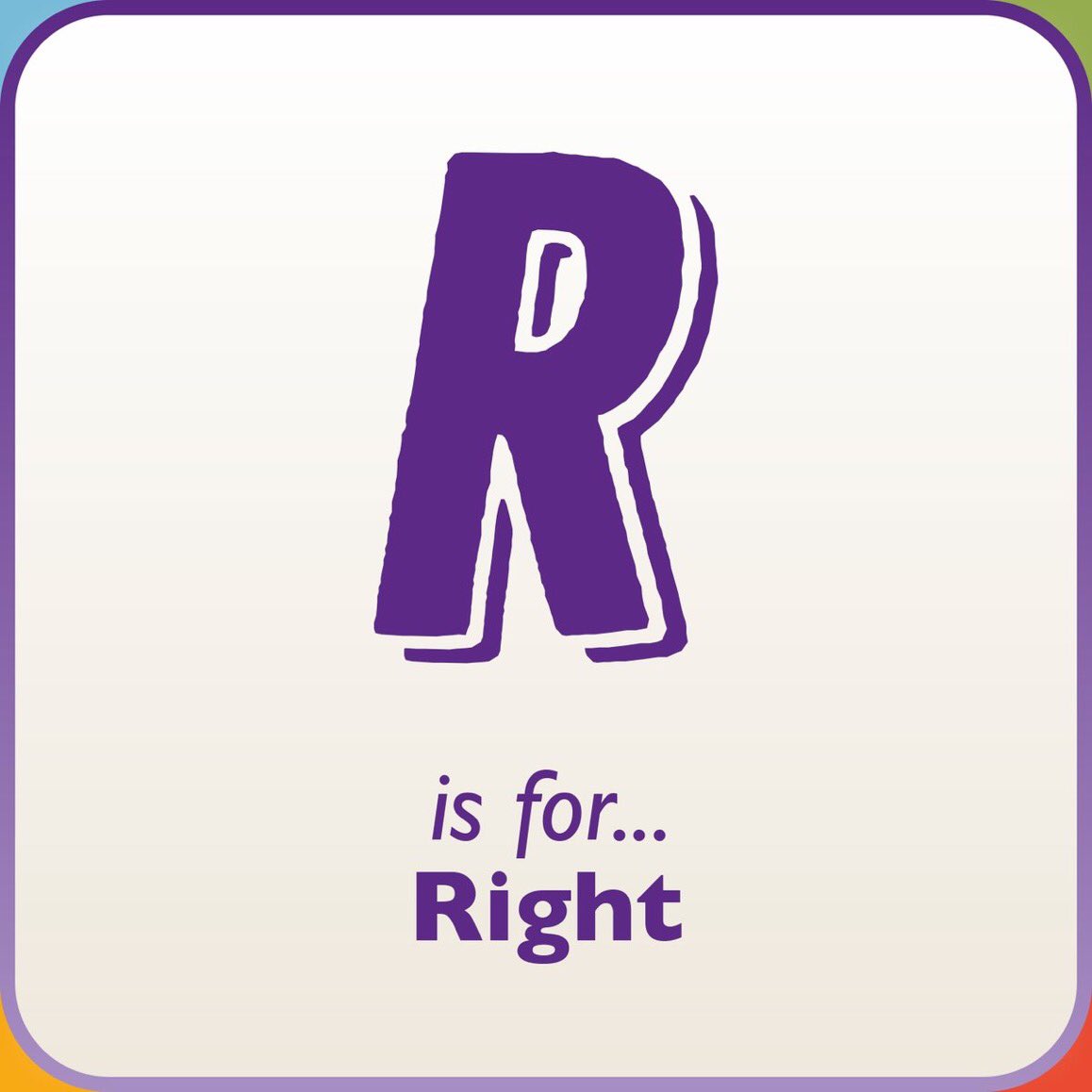 R is for Rights. 
Children have a right to an education.
#OutwoodFamilyandCommunitySupport
#AttendanceMatters
