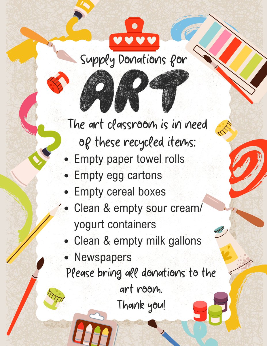 From our ART Teacher ❤️