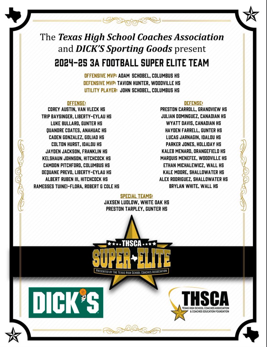 Blessed to be apart of the THSCA Super Elite Team! <a href="/MattSchobel/">Matt Schobel</a>