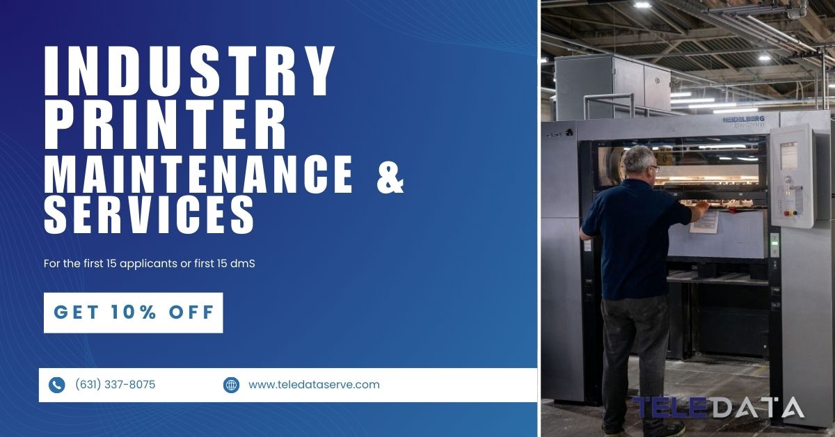 Teledataserve1's tweet image. 💥 Printers not performing? We’ve got you covered! Get 10% off on printer maintenance for the first 15 to DM or apply. 🖨️ Don’t miss out! 📞 (631) 337-8075 | 🌐 teledataserve.com #PrinterMaintenance #BusinessSolutions #TeleDataServices
