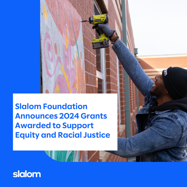 DavidFrigeri's tweet photo. As part of Slalom's enduring commitment to racial justice—and building on the initial $1 million investment through the Slalom Foundation—#SlalomProud to announce that 7 awards have been made, totaling over $400,000. For more info on our grantees: https://t.co/fQk33ArQ1Z https://t.co/DCYDhBcMZ6