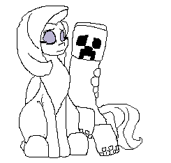PrismaJC's tweet photo. Not nearly as colorful of an MSPaint doodle as my last post, but still worth sharing, imo.

#creeper #minecraftart #mlpfim #mlpfanart #Fluttershy https://t.co/D1bRusl6Vc