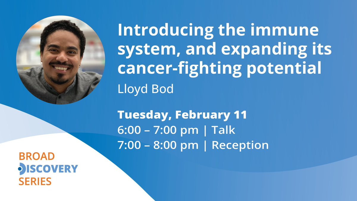 Mass General Brigham Research (@mgbresearchnews) on Twitter photo TOMORROW!
Check out this interesting talk at the <a href="/broadinstitute/">Broad Institute</a> featuring our very own investigator from <a href="/MGHCancerCenter/">Mass General Cancer Center</a>!
Register here to join: broadinstitute.swoogo.com/LloydBod TOMORROW!
Check out this interesting talk at the <a href="/broadinstitute/">Broad Institute</a> featuring our very own investigator from <a href="/MGHCancerCenter/">Mass General Cancer Center</a>!
Register here to join: broadinstitute.swoogo.com/LloydBod