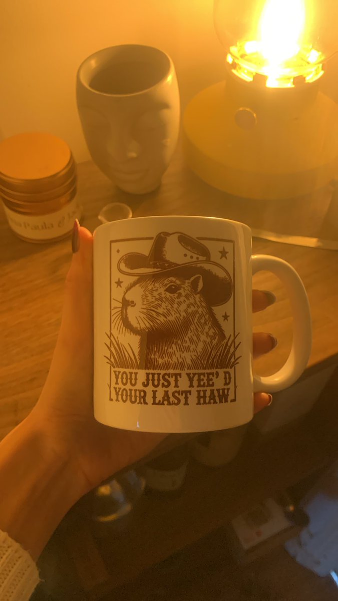 MegPoxon's tweet image. It was time for a new work mug #yeehaw