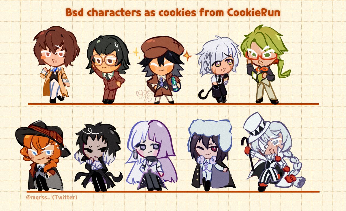 mqrss_'s tweet image. maybe i&apos;ll do more in the future úù
(also sorry if some proportions are wrong is kinda difficult to draw following the style 😭) #bsd