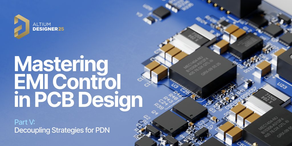 altium's tweet photo. Optimize your PCB's power distribution network and minimize EMI with effective decoupling strategies. Discover key techniques to ensure a stable power supply for your ICs in this article by Dario Fresu.
Read more: https://t.co/YUJaXuIzGB
#AltiumDesigner #PCBDesign #EMIControl https://t.co/a3TRWQuwsX