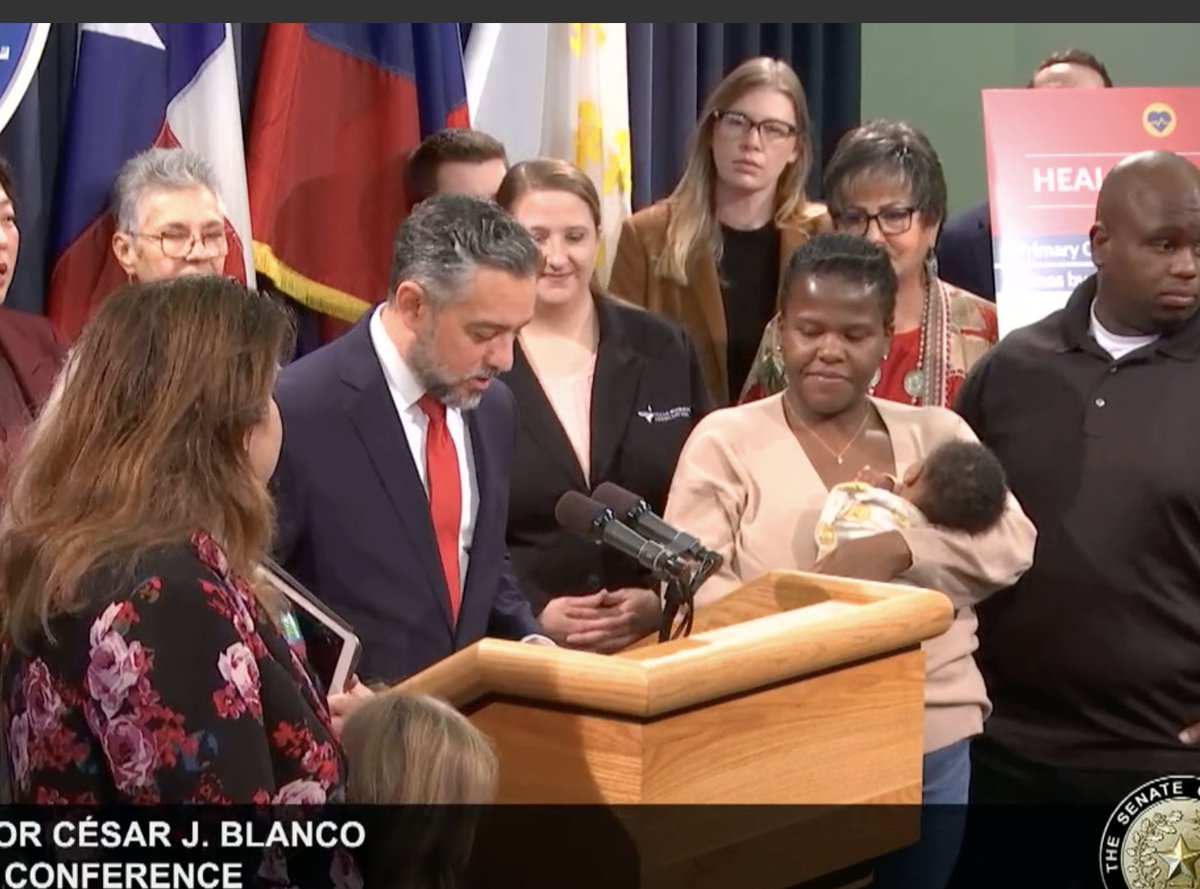 Texas2036's tweet photo. Yesterday, health care policy advisor @egbd27 had the opportunity to join Sen. @CesarJBlanco at his press conference on SB 911, which will allow Advanced Practiced Registered Nurses to practice to the fullest extent of their licensure, cut red tape and increase access to primary care options for all Texans. #txhealth

Texas 2036 looks forward to supporting the bill this #txlege session.