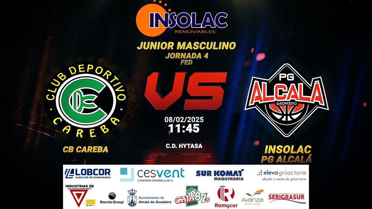 Partidos para este fin de semana.
1/3🧵 

<a href="/imdsevilla/">IMD Sevilla</a> <a href="/sevillafab/">FAB Sevilla</a>

Nuestros colaboradores:
<a href="/aytoguadaira/">Alcalá de Guadaíra</a>
Insolac Renovables
<a href="/ventanascesvent/">Ventanas Cesvent</a>
Eleva Grúas Torre
Industrias ZB
<a href="/lobcor/">Lobcor</a>
<a href="/mueblesramycor/">ramycor</a>
Sur Komat
Avanza Centro de Estudios
Serigrasur
<a href="/mamparasdoccia/">Mamparas Doccia</a>
Fotografía Reyes Ros