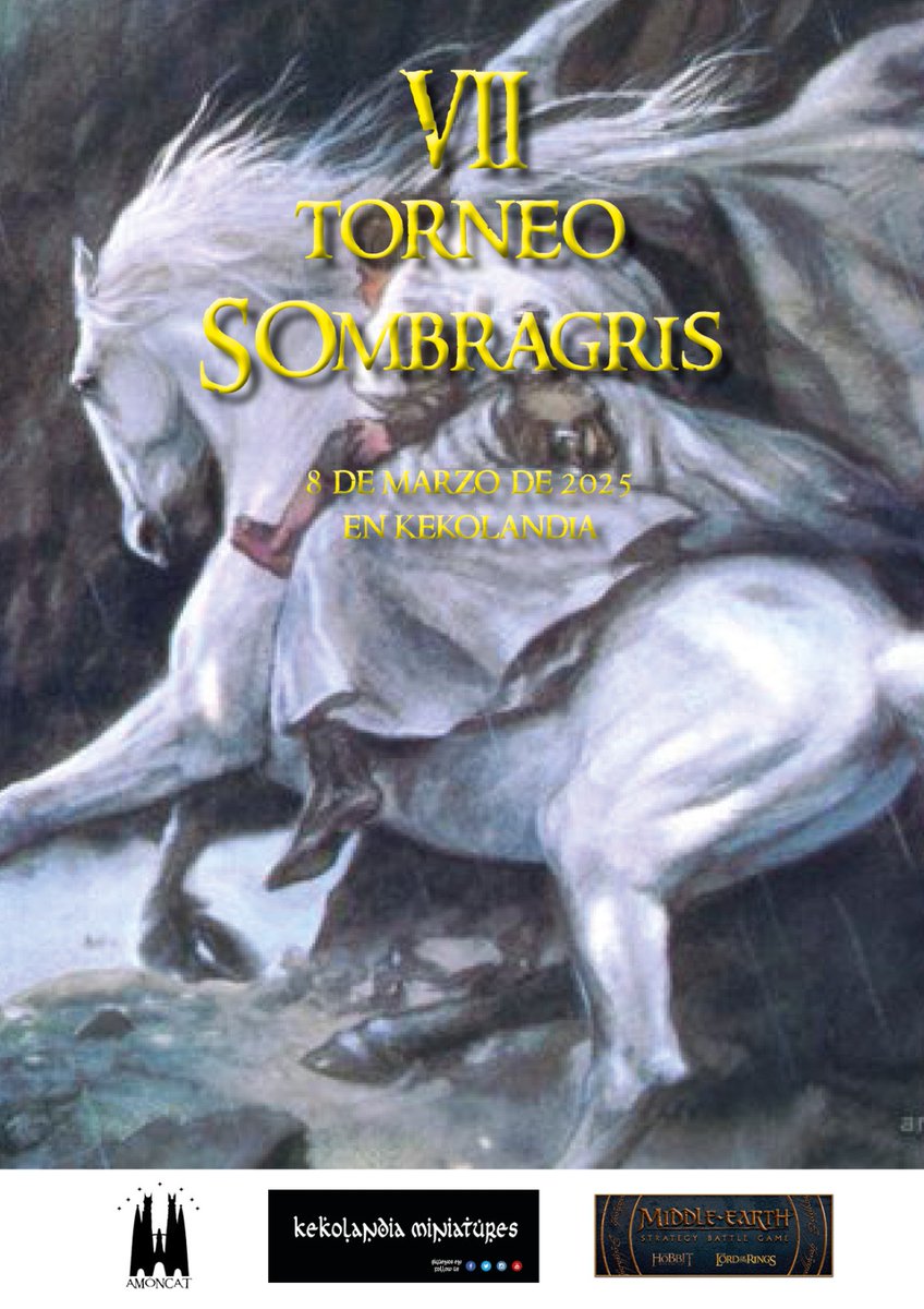 ¡Nuevo torneo a la vista! El dia 8 de marzo, por la mañana hasta el mediodia a 300 puntos en Kekolandia ¡Ideal para comenzar ésta nueva edición! #lotr #mesbg #esdla