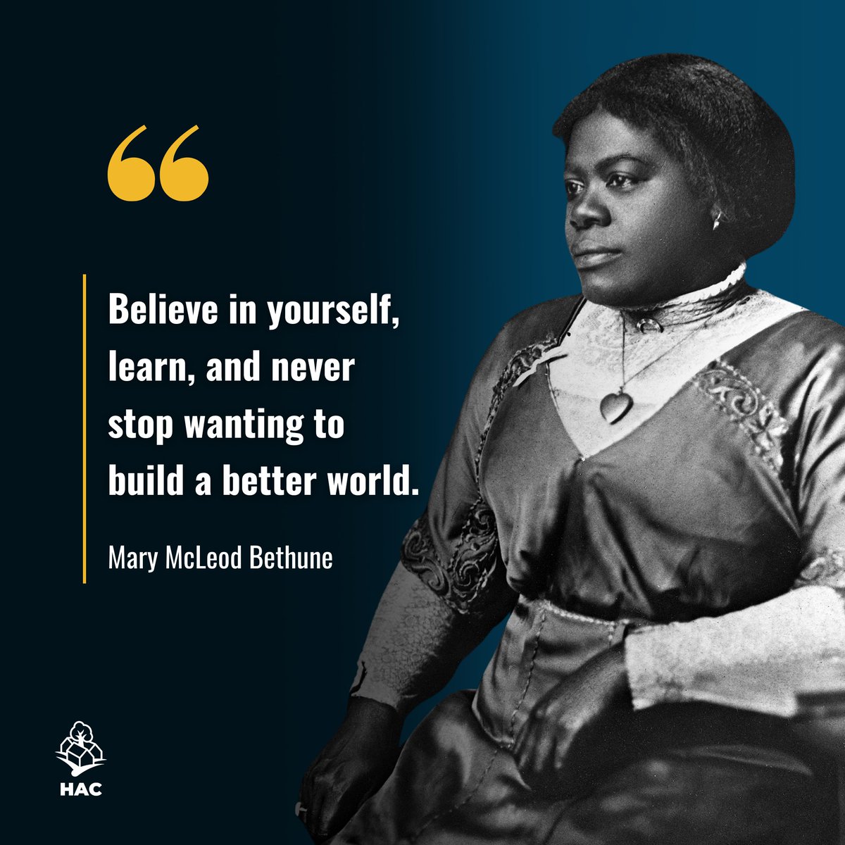 This Black History Month, we honor Mary McLeod Bethune (1875-1955), a pioneering educator and civil rights leader. Bethune’s remarkable legacy continues to inspire our efforts to strengthen communities for all Americans.

#BlackHistoryMonth