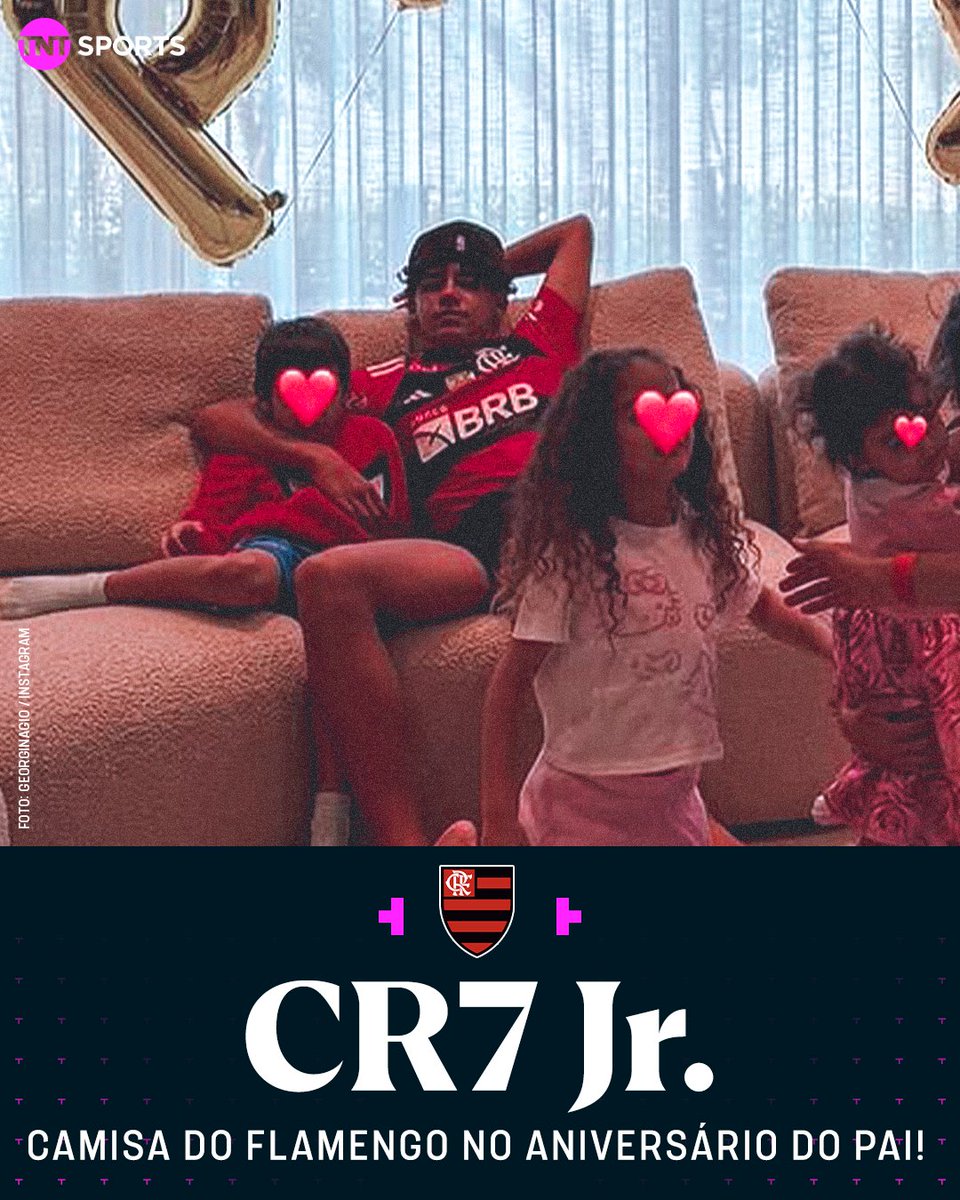 O CRISTIANINHO PASSOU O ANIVERSÁRIO DE 40 ANOS DO CR7 DE CAMISA DO FLAMENGO! 🔴⚫🔥 Giorgina, esposa de Cristiano Ronaldo, divulgou uma foto que o mlk aparece de MANTO DO MENGÃO! Ele é MUITO FUTEBOL BRASILEIRO! Traz o seu pai pra cá, CR7 Jr!
