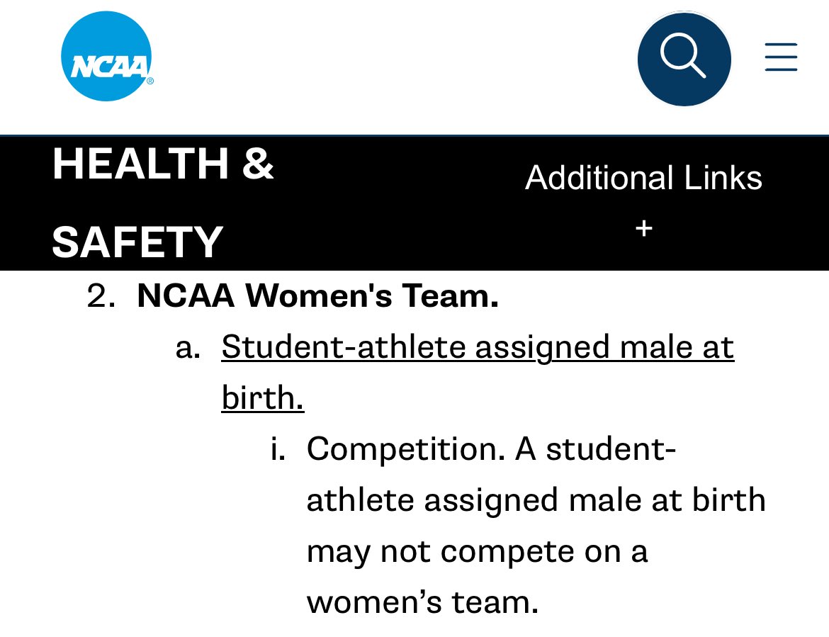 OH MY GOD!!!! 🥹 NCAA makes it official. No men in women’s sports.