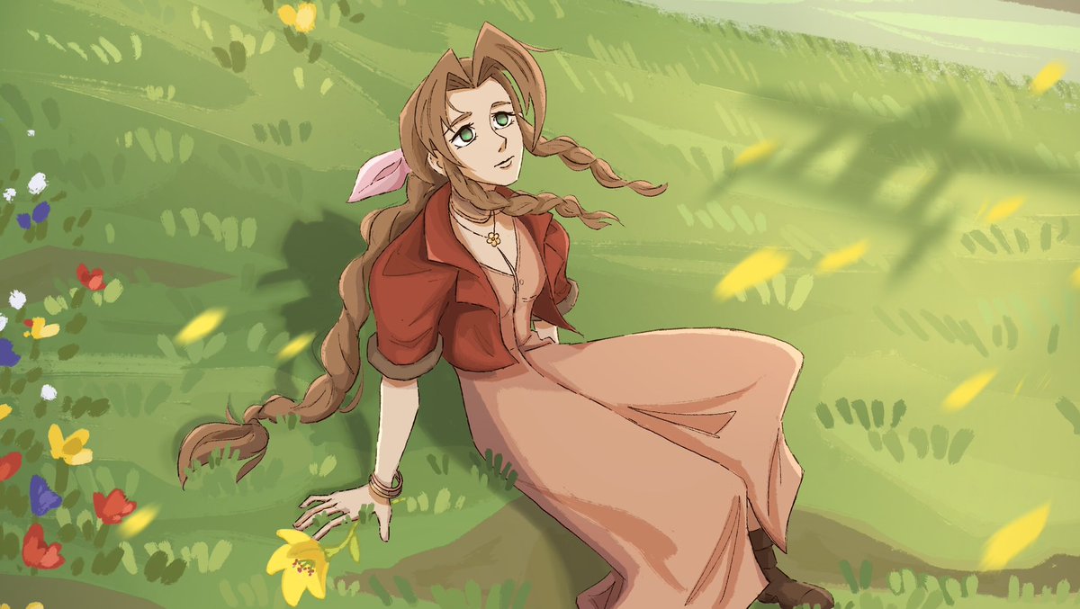 illuscait's tweet photo. AERITH DAY!! Here are some of my favorite drawings of her that I’ve made. https://t.co/6DIlvPXcD4