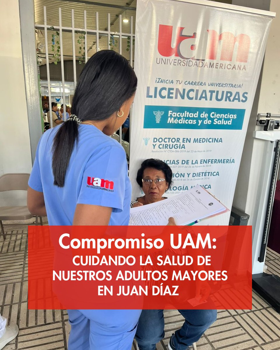 UAMPTY's tweet photo. 👵🏼 Cuidamos a quienes nos dieron tanto🩺✨ En Juan Díaz, nuestros adultos mayores son el corazón de la comunidad. En UAM, estamos desarrollando proyectos de investigación en salud para su bienestar y calidad de vida. ¡Porque su salud es nuestro compromiso! #CompromisoUAM https://t.co/xV6iN3pASP
