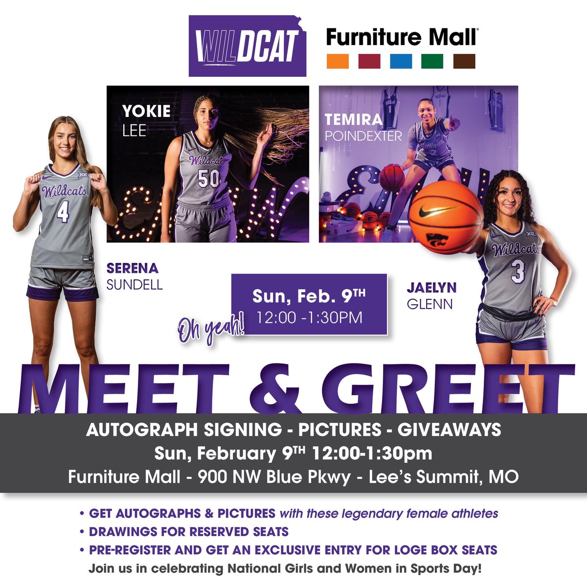 Ayoka Lee (@yokie50) on Twitter photo I canโt wait to see you all this Sunday Feb. 9th <a href="/FurnitureMallKS/">Furniture Mall Of Kansas</a> ! Pre register now for a chance to win exclusive Loge Box Seating in Bramlage! I canโt wait to see you all this Sunday Feb. 9th <a href="/FurnitureMallKS/">Furniture Mall Of Kansas</a> ! Pre register now for a chance to win exclusive Loge Box Seating in Bramlage!