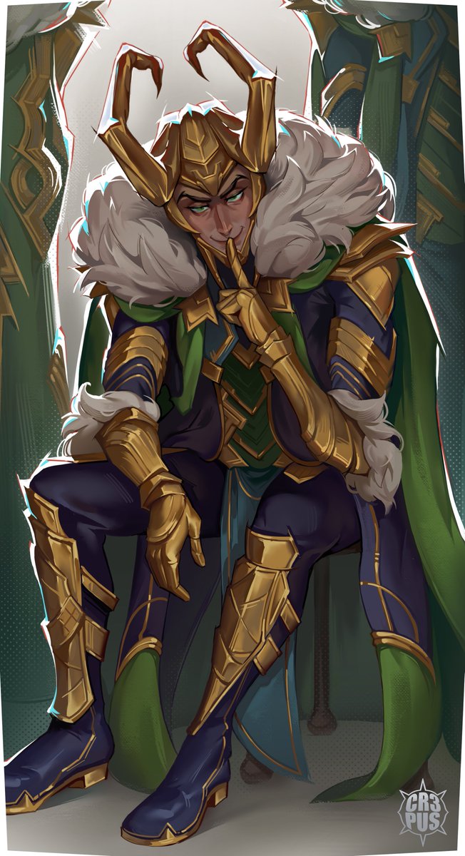 CR3PUS's tweet image. He is Loki, God of Mischief and the King of Asgard 🤫
#MarvelRivals #MarvelRivalsfanart #art #fanart