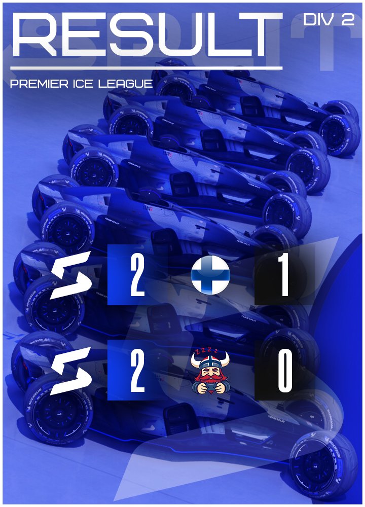 Premier Ice League results:

Two wins on week 2 means we are now 3-1 in Division 2 of PIL! Group stage continues with 2 more matches this weekend #SplitOrQuit