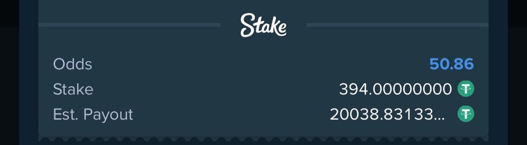 Let’s make it B2B wins on Stake 

We won 62 odds yesterday with this option 

51 odds tonight stake.com/sports/home?be…

REGISTER A STAKE ACCOUNT VIA LINK stake.com/?c=f213c5ba25&…

Use Promo code banks for weekly airdrops and bonuses 

Dm t.me/JoyEpos for bet deposit