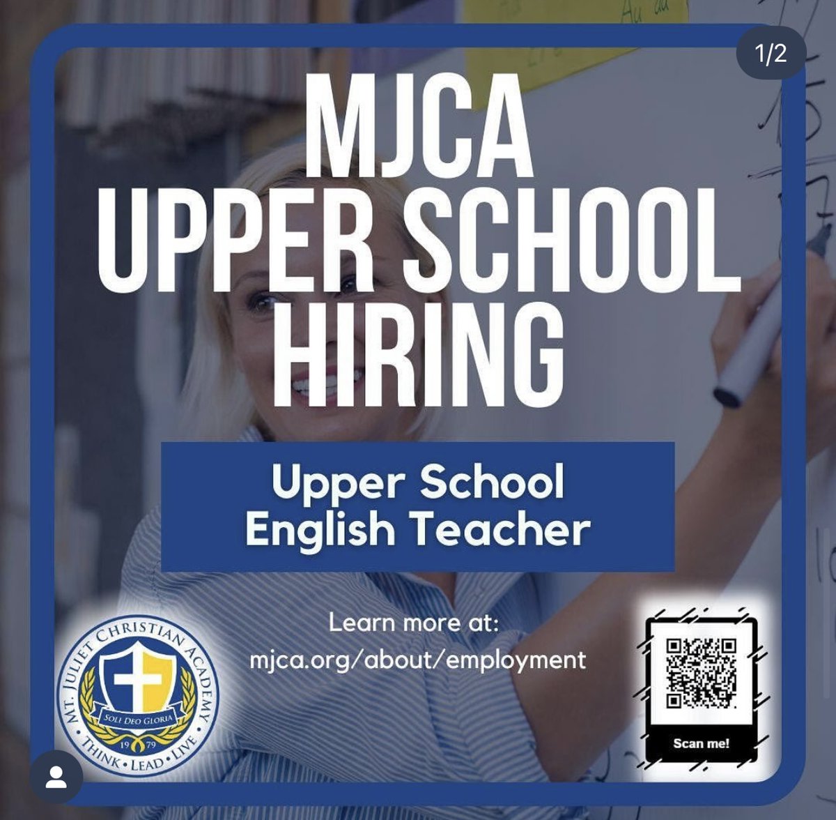 mjcasaints's tweet image. ⭐️ Our team is growing! If you or anyone you know may be interested, please visit our website to apply mjca.org ⭐️ 
#MJCA #MJCASaints #MJCAupper #highschoolenglish #highschoolmath