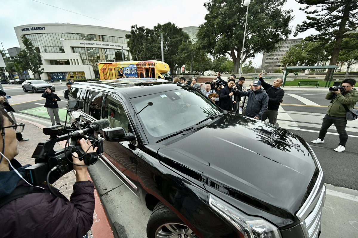 Ippei Mizuhara - #ShoheiOhtani’s former interpreter - leaves the Ronald Reagan Federal building after being sentenced to 57 months for stealing from Ohatni. #IppeiMizuhara pleaded guilty to bank and tax fraud for stealing nearly $17 million. <a href="/ocregister/">O.C. Register</a> <a href="/Dodgers/">Los Angeles Dodgers</a> <a href="/Angels/">Los Angeles Angels</a> #mlb <a href="/MLB/">MLB</a>