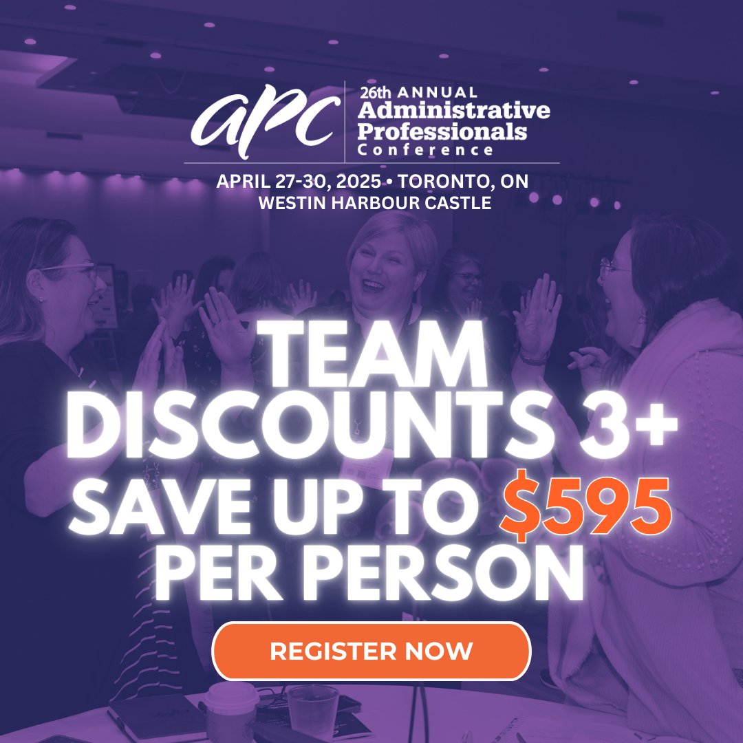 📢 Team Up &amp; Save! 📢

Register 3+ people and save up to $595 per person! 🎉 Plus, don’t miss Early Bird Discounts—sign up by March 20, 2025, for the best rates!

🔗 Secure your spot now! ow.ly/AbXT50UVeQb
