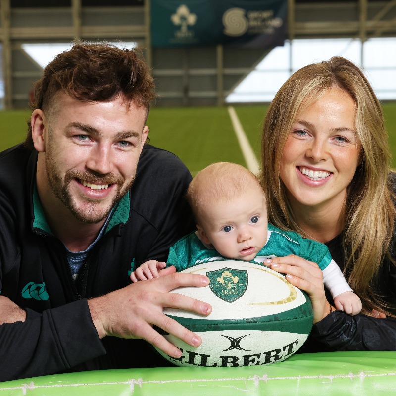 IrishRugby's tweet photo. To celebrate our 150th Anniversary Celebrations, we're gifting all babies born in Ireland on 15 February 2025 their very first Irish Rugby replica kit! 💚

#IrishRugby