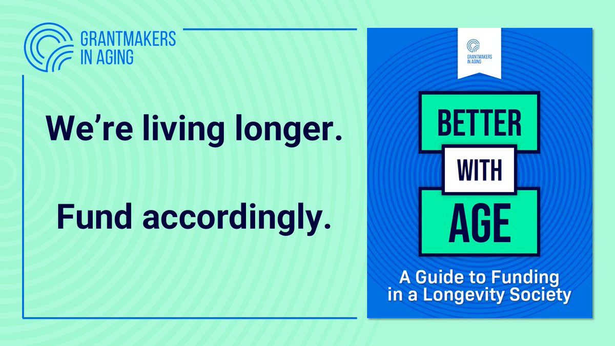 Grantmakers In Aging (@giaging) on Twitter photo We love community foundations - versatile, hands-on, collaborative, nurturing local solutions. Our new guide shows how thinking about aging in your community can help increase donor impact. Better with Age Guide GIAging.org/better-with-age We love community foundations - versatile, hands-on, collaborative, nurturing local solutions. Our new guide shows how thinking about aging in your community can help increase donor impact. Better with Age Guide GIAging.org/better-with-age