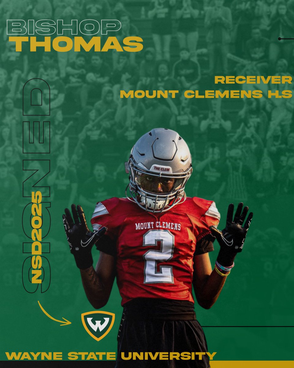 Wayne State Football (@wsuwarriorfb) on Twitter photo Got another jump ball guy on the outside! No such thing as a 50/50 ball!!!!!
<a href="/586BishopThomas/">Bishop Thomas</a> Got another jump ball guy on the outside! No such thing as a 50/50 ball!!!!!
<a href="/586BishopThomas/">Bishop Thomas</a>