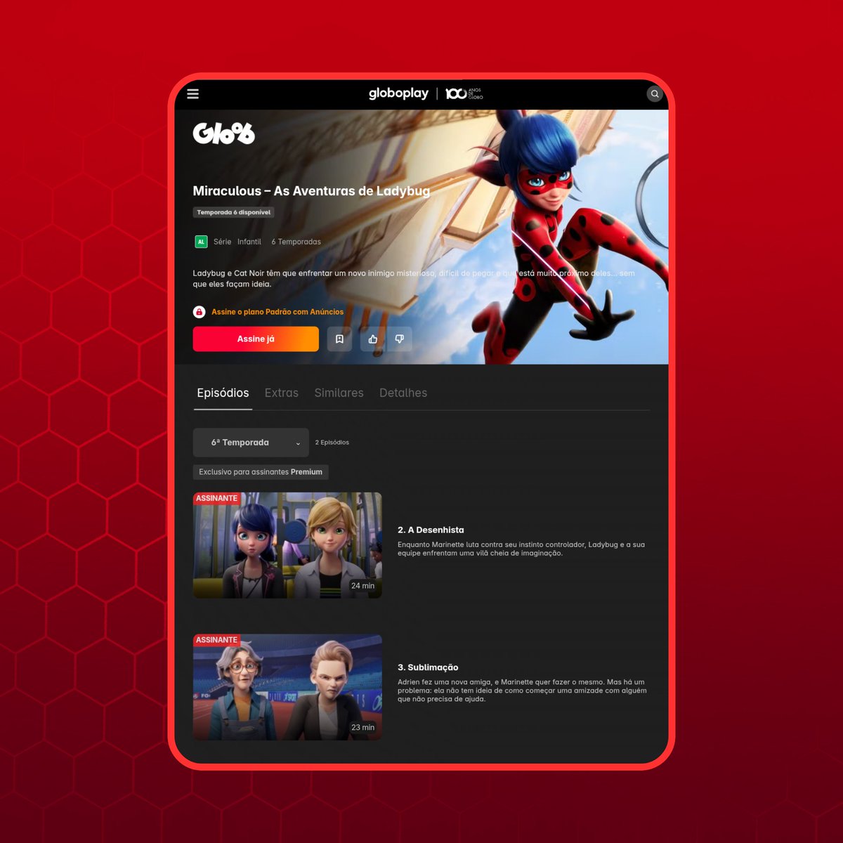 miraculoustube's tweet image. 📱🐞 | GLOBOPLAY LANÇA NOVO LAYOUT PARA PROMOVER A 6ª TEMPORADA!
Recentemente o Globoplay atualizou seu aplicativo para exibir os novos conteúdos da 6ª temporada de Miraculous!
Fonte: Globoplay
#MLBS6Spoilers #mlbtwt #MiraculousSeason6 #MiraculousLadybug