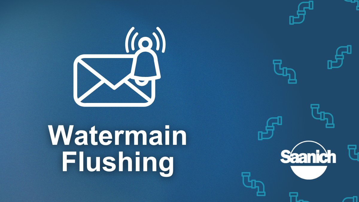 District of Saanich (@saanich) on Twitter photo Our Spring Flushing Program is underway! Opt-in to hear when crews are flushing watermains in your area.
✉️ Email publicworks@saanich.ca
👉 Subject line: "Register for flushing notification"
⌨️ Include your name, residential address and email address
saanich.ca/water Our Spring Flushing Program is underway! Opt-in to hear when crews are flushing watermains in your area.
✉️ Email publicworks@saanich.ca
👉 Subject line: "Register for flushing notification"
⌨️ Include your name, residential address and email address
saanich.ca/water