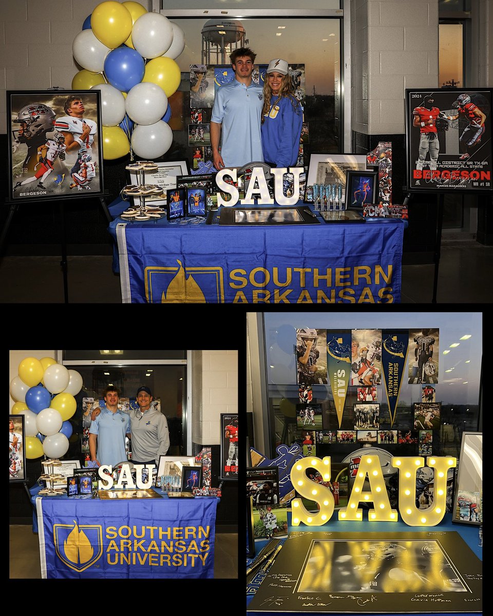 After a crazy busy recruiting season our boy has found his home and we could not be happier for him! We will soon be burning up the highway between Dallas and Arkansas to watch him do what he loves the most! So thankful to God, our <a href="/MarcusFootball/">Marcus Football</a> coaches, our new <a href="/SAUFootball/">Mulerider Football</a>